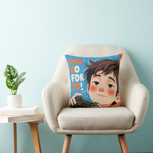 Nur noch fünf Minuten - Funny Gamer Sleepy T-Shir Kissen (Stuhl )