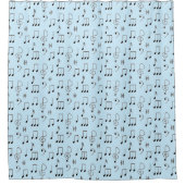 Nur Noted Blue Duschvorhang (Vorderseite)
