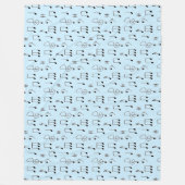 Nur Noted Blue Fleecedecke (Vorderseite)