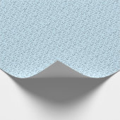 Nur Noted Blue Geschenkpapier (Ecke)