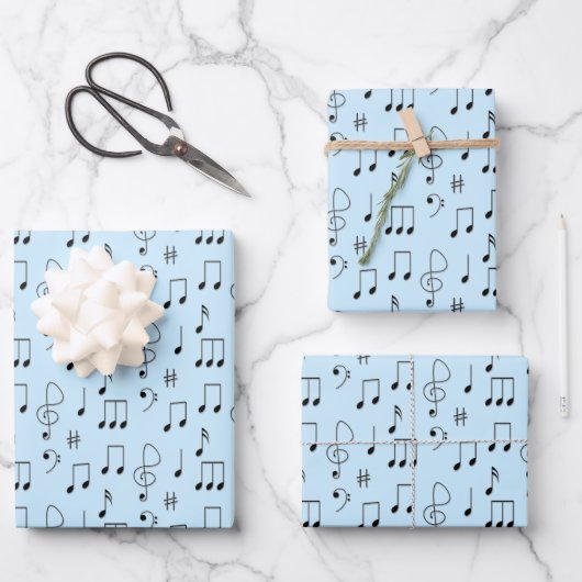 Nur Noted Blue Geschenkpapier Set (Vorderseite)