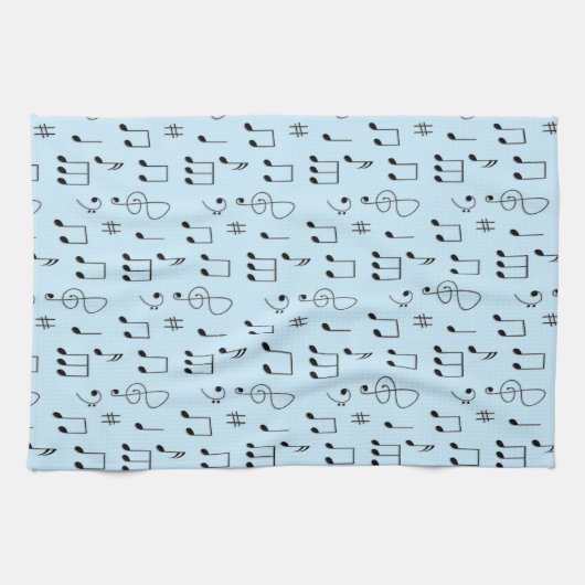 Nur Noted Blue Geschirrtuch (Horizontal)