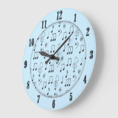 Nur Noted Blue Große Wanduhr (Winkel)