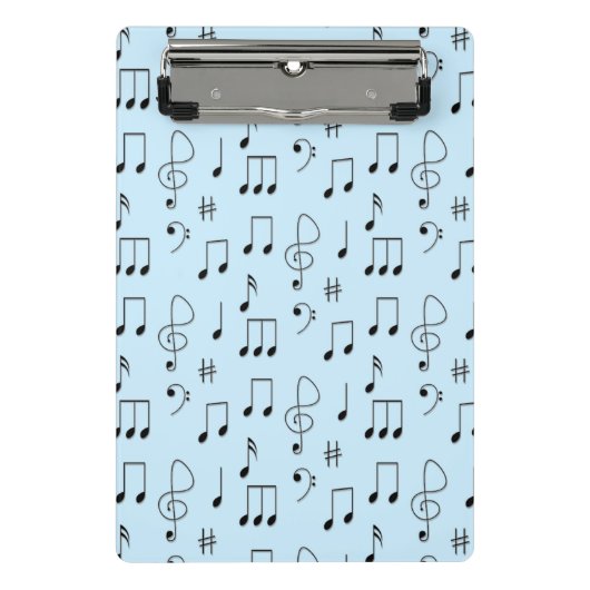 Nur Noted Blue Mini Klemmbrett (Vorderseite)