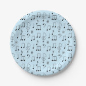 Nur Noted Blue Pappteller (Vorderseite)