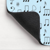Nur Notiert Blau Mousepad (Ecke)