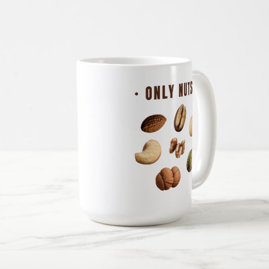 NUR NUTS KAFFEETASSE (VorderseiteRechts)
