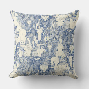 nur Ochse Classic Blue Pearl Kissen