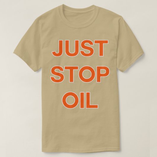 Nur Öl 1 stoppen T-Shirt (Design vorne)