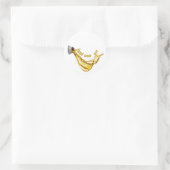 nur Öl verwenden Runder Aufkleber (Tasche)