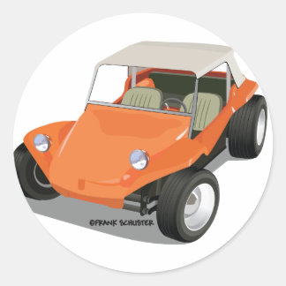 Nur Orange Manx Runder Aufkleber