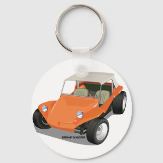 Nur Orange Manx Schlüsselanhänger