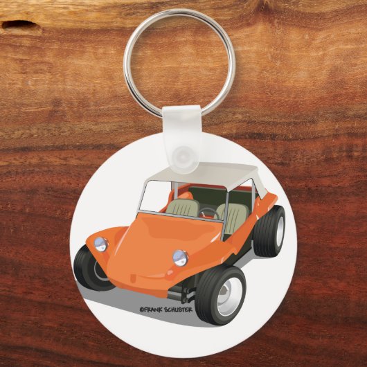 Nur Orange Manx Schlüsselanhänger (Vorderseite)