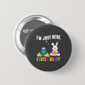 Nur Osterhase M Hier Ostern Button (Vorne & Hinten)