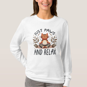 Nur Paare und Relax Yoga Cat T-Shirt
