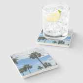 Nur Palmen Steinuntersetzer (Seitenansicht)