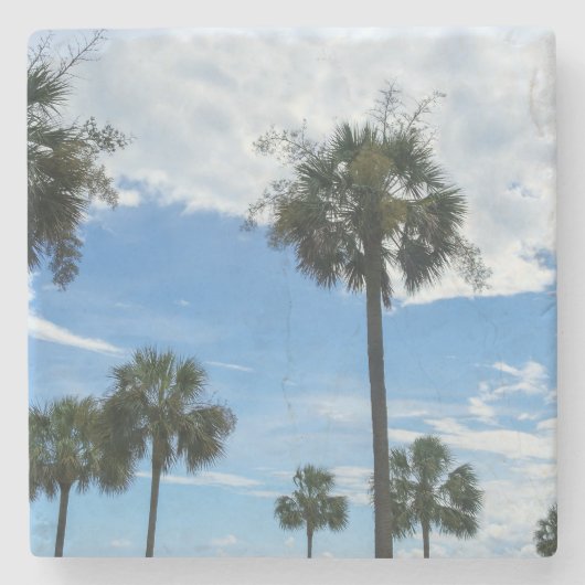 Nur Palmen Steinuntersetzer (Vorderseite)