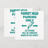 Nur Parkplatz Einladung (Vorne/Hinten)