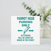 Nur Parkplatz Einladung (Stehend Vorderseite)