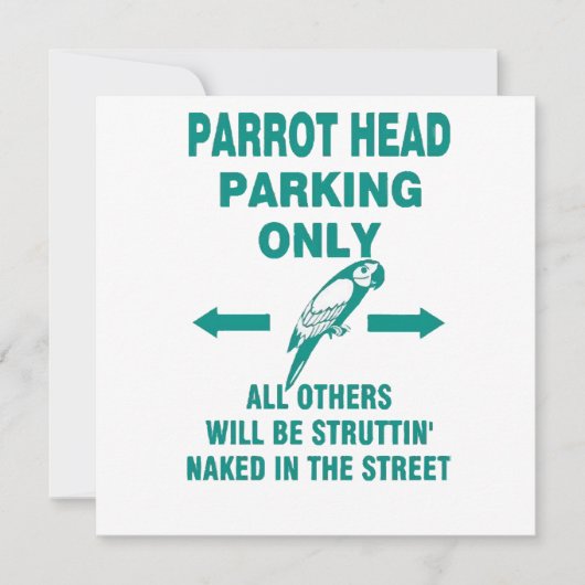 Nur Parkplatz Einladung (Vorderseite)