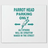 Nur Parkplatz Geschenkpapier (Flach)