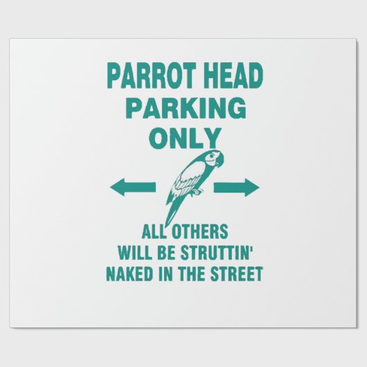 Nur Parkplatz Geschenkpapier (Flach)