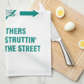 Nur Parkplatz Geschirrtuch (Viertel Falte)