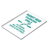 Nur Parkplatz Notizblock (Linke Seite)