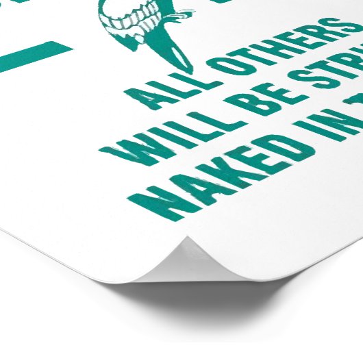 Nur Parkplatz Poster (Ecke)