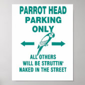 Nur Parkplatz Poster (Vorne)