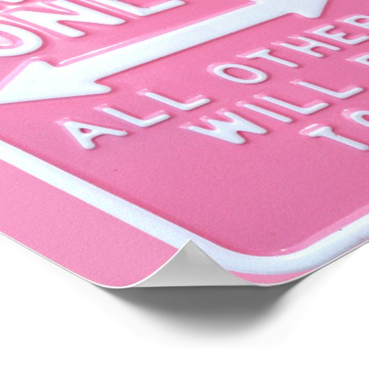 Nur Parkplatz Princess Poster (Ecke)