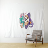 Nur Paw-Schwänze - Niedlicher Hund mit Blasen-Tee  Wandteppich (Beispiel (Horizontal))