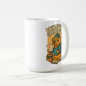 Nur Pawsitive Noten - Zurück zum T - Shirt Hunde i Kaffeetasse (VorderseiteRechts)