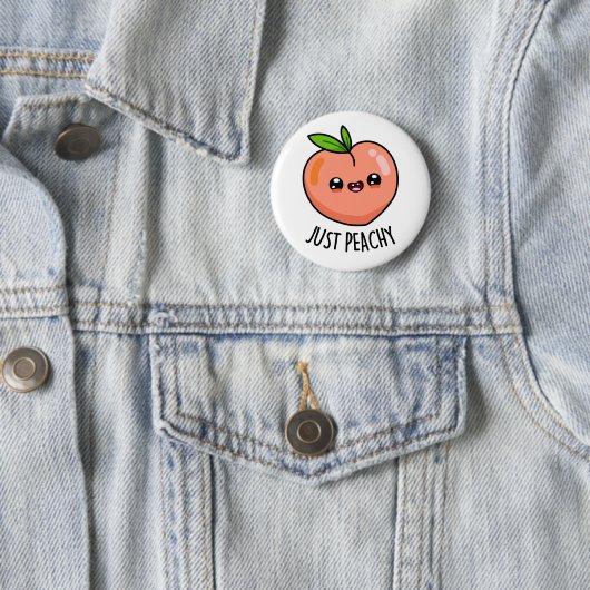 Nur Peachy Funny Peach Pub Button (Beispiel)
