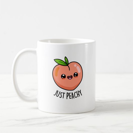 Nur Peachy Funny Peach Pub Kaffeetasse (Links)