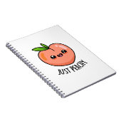 Nur Peachy Funny Peach Pub Notizblock (Rechte Seite)