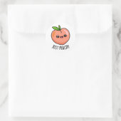 Nur Peachy Funny Peach Pub Runder Aufkleber (Tasche)