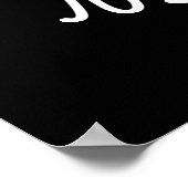 Nur Peachy Funny Peach Pun Dark BG Poster (Ecke)