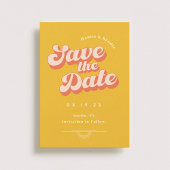 Nur Peachy Non-Foto Hochzeit speichern das Datum Save The Date