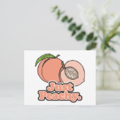 Nur Peachy Peach Postkarte (Stehend Vorderseite)