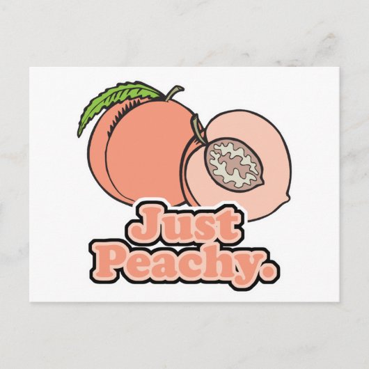 Nur Peachy Peach Postkarte (Vorderseite)