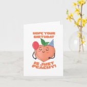 Nur Peachy Puns Birthday Card Karte (Gelbe Blume)