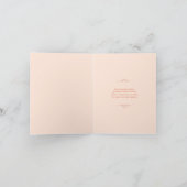 Nur Peachy Retro Abschluss Dankeskarte (Innenseite)