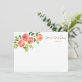 Nur Peachy Social Stationy Einladung (Stehend Vorderseite)