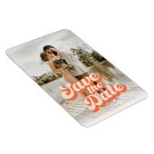 Nur Peachy Wedding speichern das Datum Magnet (Rechte Seite)