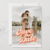 Nur Peachy Wedding speichern das Datum Save The Date (Vorderseite)