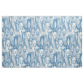 nur Pferde kobaltblau halb Perle Stoff (Fat Quarter (45,7 x 55,9 cm))