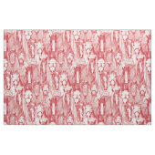 nur Pferde korallenrot halb Perlenglanz Stoff (Fat Quarter (45,7 x 55,9 cm))