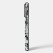 nur Pferde schwarz weiß Case-Mate iPhone Hülle (Rückseite / Links)