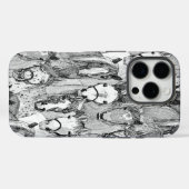 nur Pferde schwarz weiß Case-Mate iPhone Hülle (Rückseite (Horizontal))